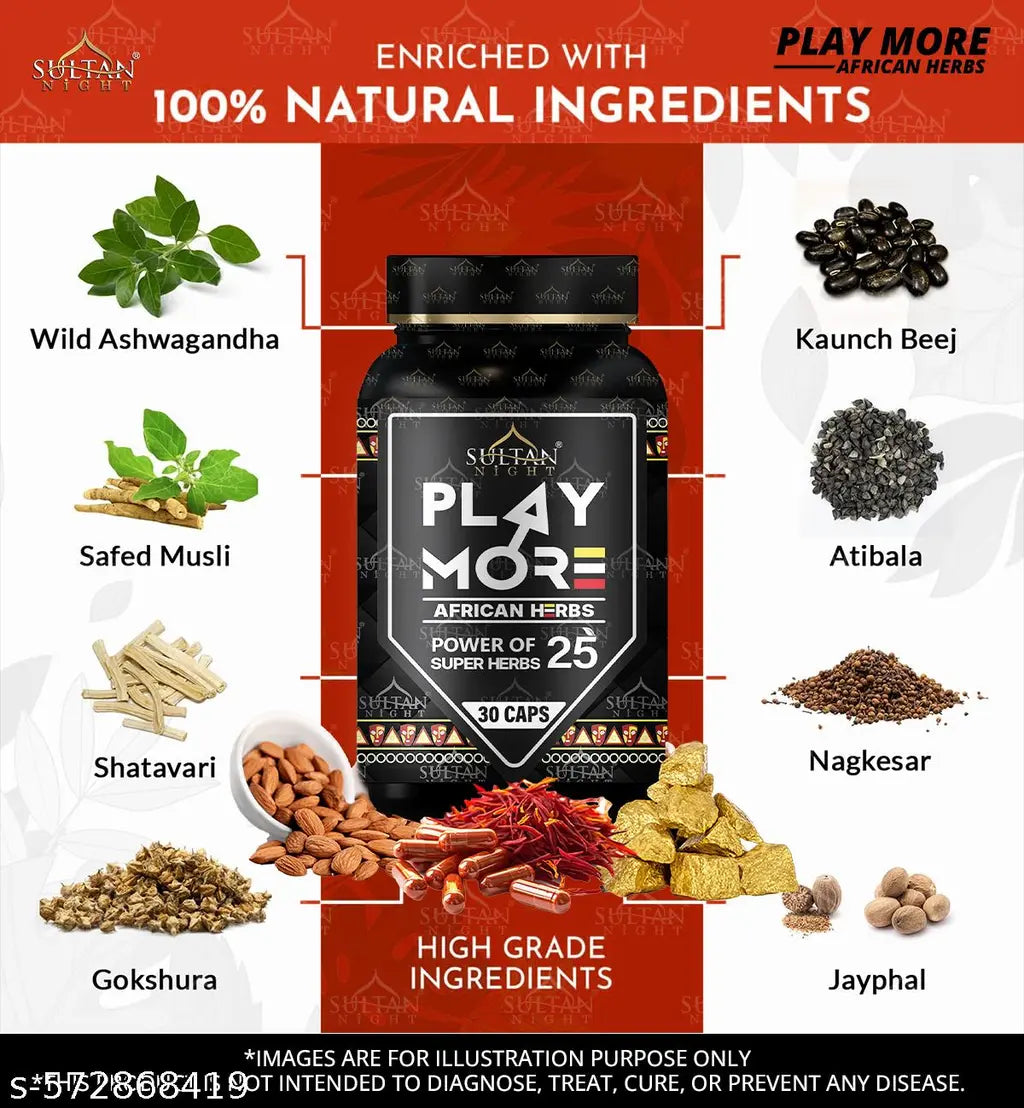 PLAY MORE (AFRICAN HERBS) WITH 25 HERBS